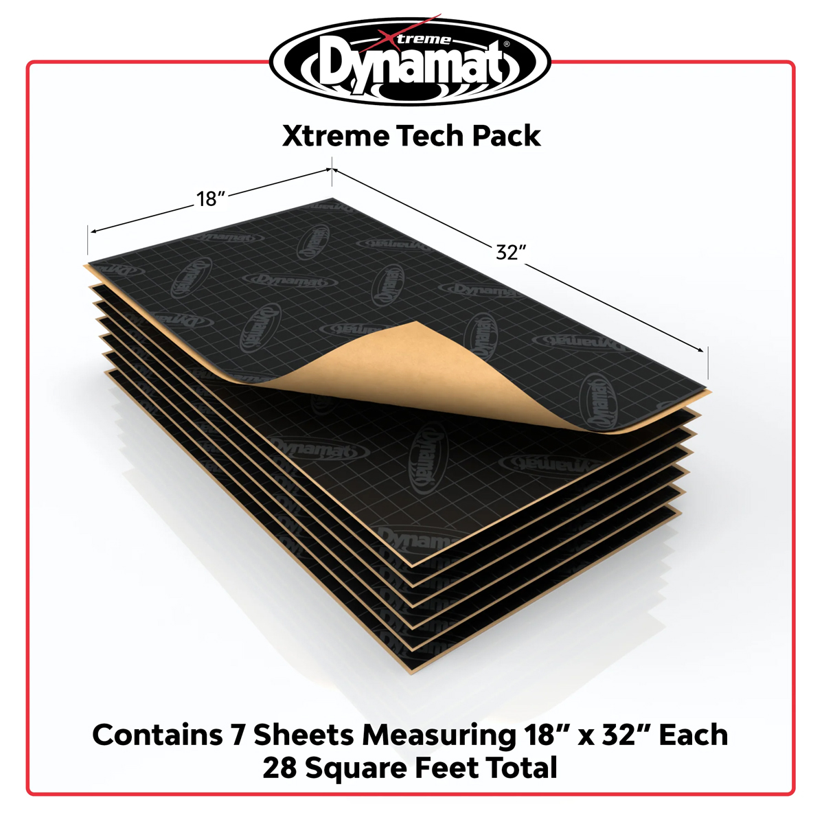 DYNAMAT XTREME TECH PACK SOUND DEADENING (450MM X 800MM) - 7 SHEET PACK - Image 5