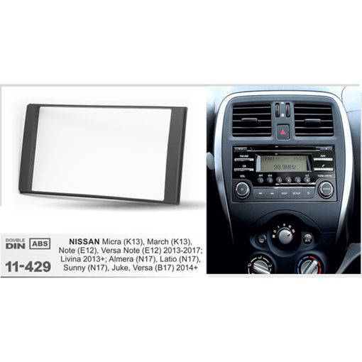 FITTING KIT NISSAN MICRA MARCH NOTE VERSA 2014 ON (BLACK) - Image 2