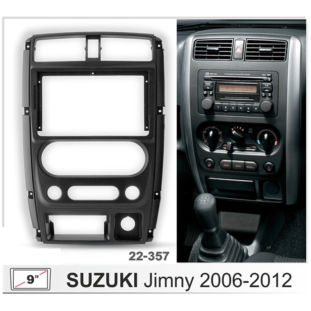 FITTING KIT 9" SUZUKI JIMNY 2004 - 2018 (BLACK) - Image 2