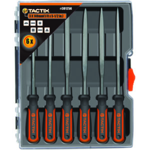Tactix 140mm Needle File Set 6pc