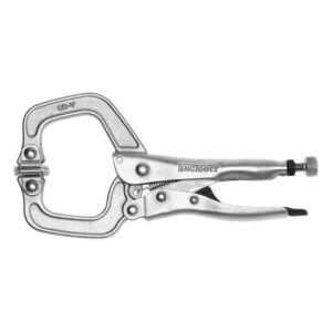 Teng 11in C-Clamp Locking Plier (NP) w/Swivel Pad