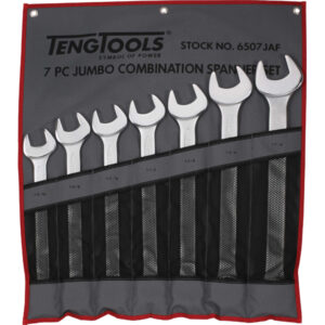 Teng 7pc Combination AF Spanner Set w/Wallet 1-15/16-1-7/8in