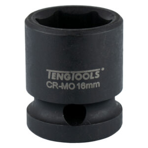 Teng 1/2in Dr. Stubby Impact Socket 16mm DIN