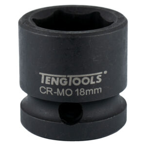 Teng 1/2in Dr. Stubby Impact Socket 18mm DIN