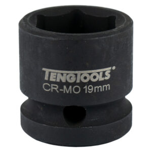 Teng 1/2in Dr. Stubby Impact Socket 19mm DIN