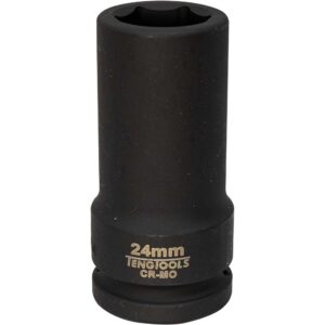 Teng 3/4in Dr. Deep Impact Socket 24mm DIN