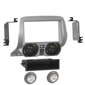 FITTING KIT CHEVROLET CAMARO 2010 - 2015 DIN & DOUBLE DIN (SILVER)