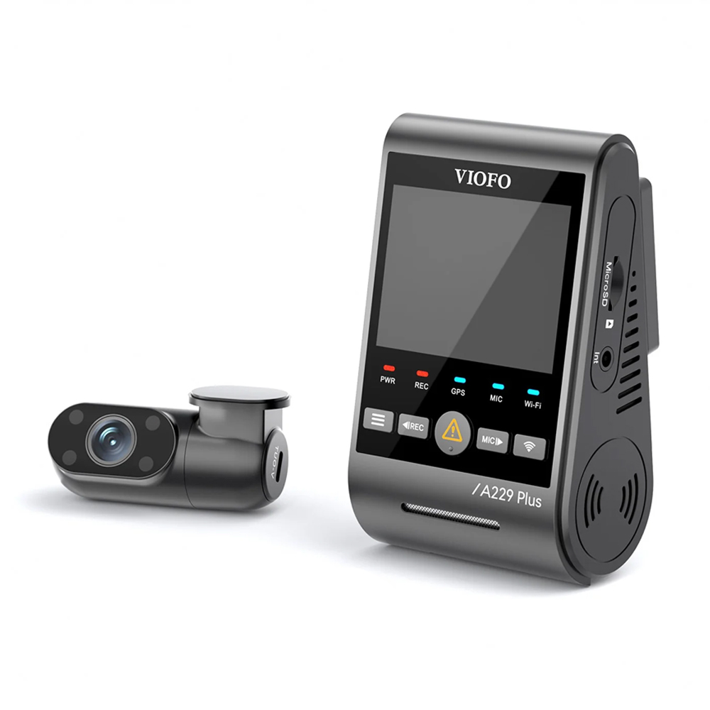 VIOFO DASHCAM A229 PLUS 2K FRONT + IR REAR 5GHZ WIFI + GPS
