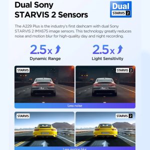 Alternative view of VIOFO DASHCAM A229 PLUS 2K FRONT + IR REAR 5GHZ WIFI + GPS