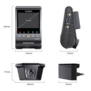 Alternative view of VIOFO DASHCAM A329 4K FRONT + 2K WATERPROOF REAR WIFI 6 GPS