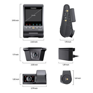 Alternative view of VIOFO DASHCAM A329 4K FRONT + 2K FISHEYE INTERNAL + 2K WATERPROOF REAR WIFI 6 GPS