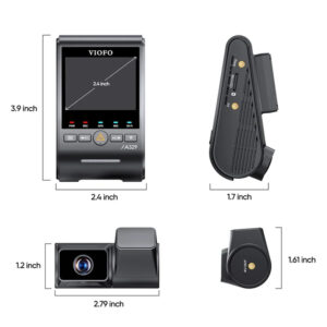 Alternative view of VIOFO DASHCAM A329 4K FRONT + 2K TELEPHOTO REAR CHANNEL WIFI 6 GPS