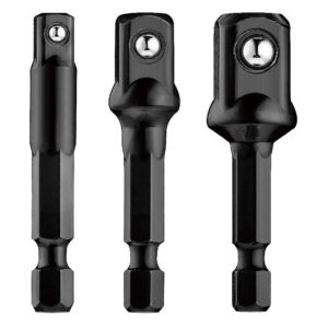 Teng 3pc 1/4in Hex Drive Impact Socket Adaptor Set
