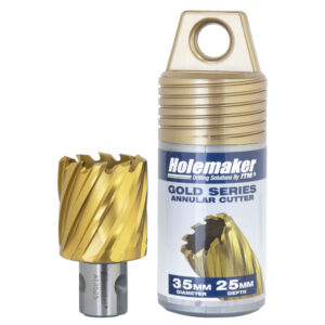 Holemaker Uni Shank Tinite (Tin) Cutter 35mmx25mm