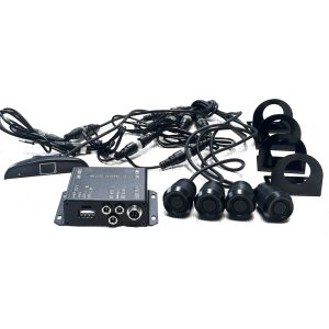 AVS REVERSE 4 PARKING METAL SENSOR WITH BUZZER & DISPLAY FOR BUS & TRUCK