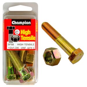 Champion 1-3/4in x 1/2in Bolt And Nut (C) - GR5