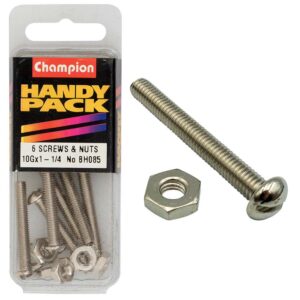 Champion 10/32in x 1-1/4in Fine Set Screw & Nut