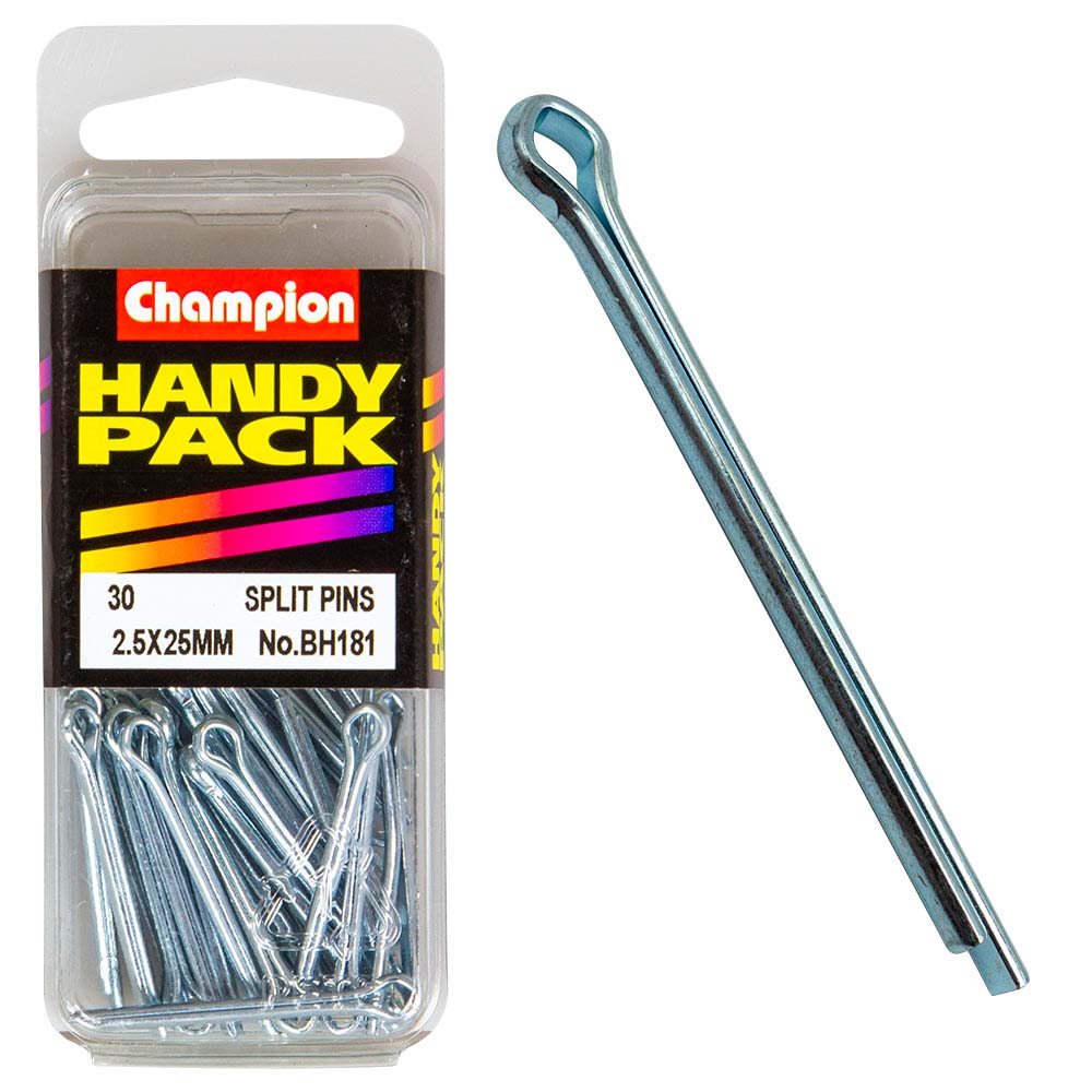 Champion 2.5 x 25mm Split (Cotter) Pin