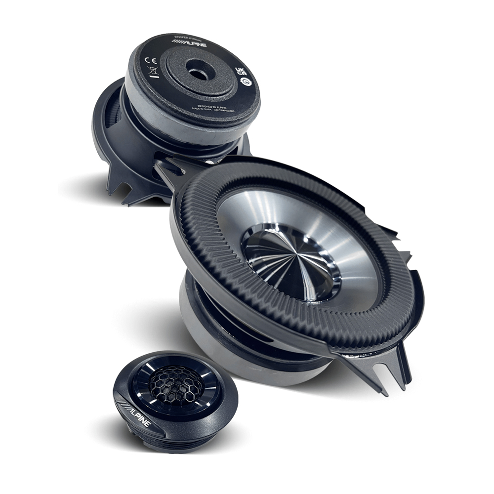 ALPINE BASSREV-SERIES 2 4" COMPONENT SPEAKER 80W RMS 2-WAY