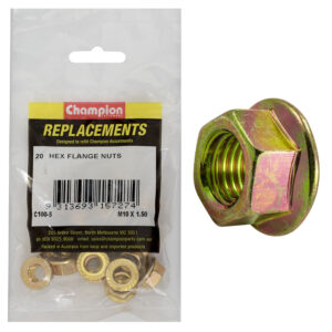 Champion M10 x 1.5 Hex Flange Nut -20pk