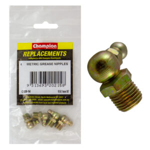 Champion M10 x 1.00mm 90-Deg. Grease Nipple -4pk
