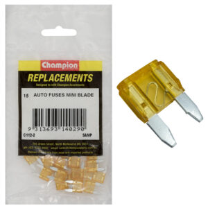 Champion 5Amp Mini Blade Fuse (Tan) -15pk
