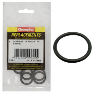 Champion 3/4in (I.D.) x 1/8in Imperial O-Ring -5pk
