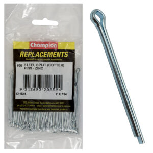 Champion 7/64in x 50mm Steel Split (Cotter) Pin -100pk