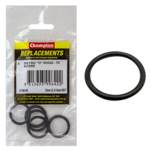 Champion 23mm (I.D.) x 3.5mm Metric O-Ring -5pk