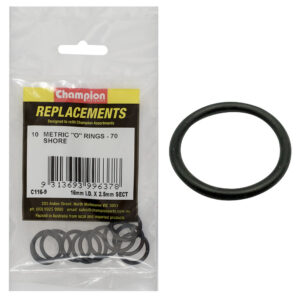 Champion 16mm (I.D.) x 2.5mm Metric O-Ring -10pk