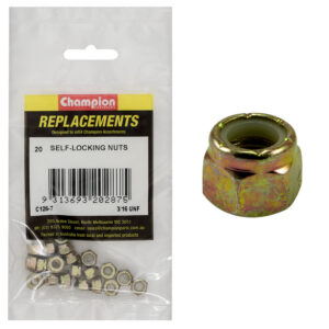 Champion 3/16in UNF Nylon insert Self-Locking Nut -20pk
