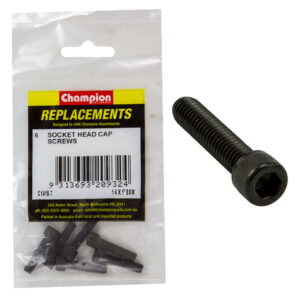 Champion 1/4in x 1in BSW Socket Head Cap Screw -6pk