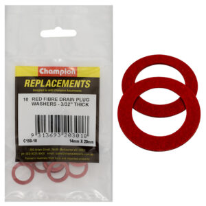 Champion M14 x 20 x 1.5mm Red Fibre (Sump Plug) Washer -10pk