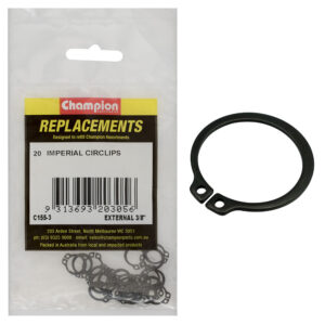 Champion 3/8in External Circlip -20pk