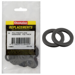 Champion 1/2in x 7/8in x 1/32in Polypropylene Washer -50pk