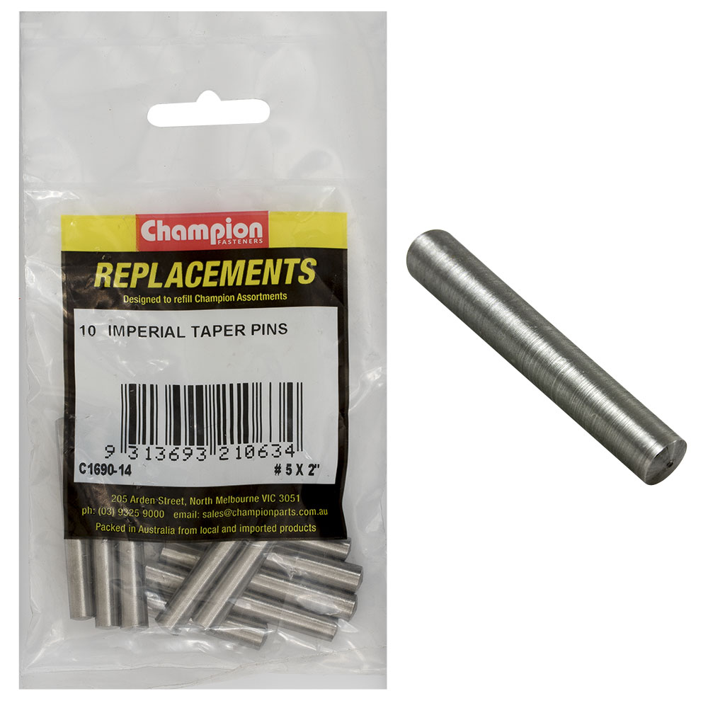 Champion #5 x 2in Taper Pin -10pk