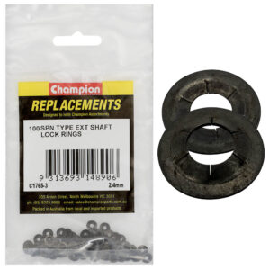 Champion 2.4mm Spn Type External Lock Rings -100pk