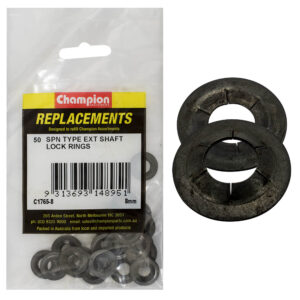 Champion 8mm Spn Type External Lock Rings -50pk
