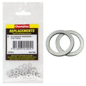 Champion M5 x 10mm x 1.6mm Aluminium Washer -30pk