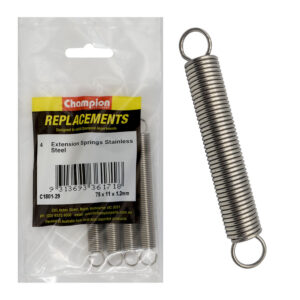 Champion Extension Springs-StainlessSteel 75x11x1.2mm-316/A4