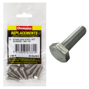 Champion M8 x 25mm Stainless Set Screw 304/A2 -10pk