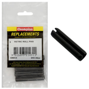 Champion 10.0 x 60mm Metric Roll Pin -5pk