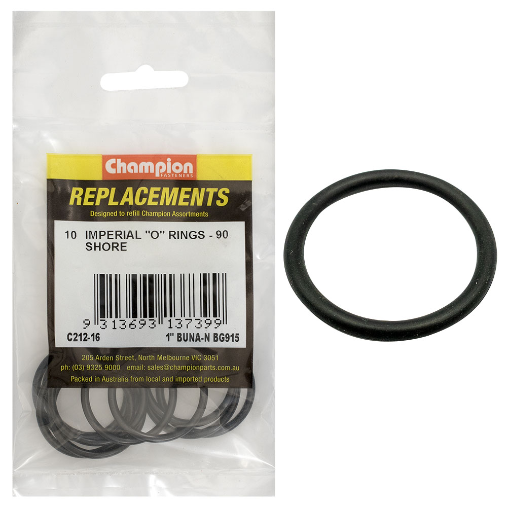 Champion 1in (Tube Ref) x 1.171 (I.D.) x .116 (Sec.) O-Ring
