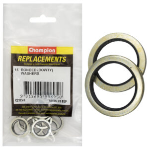 Champion Dowty Washer Suits 3/8 BSP -15pk