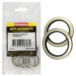 Champion Dowty Washer Suits 3/4 BSP -6pk