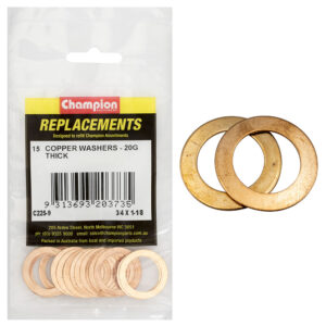 Champion 3/4in x 1-1/8in x 20G Copper Washer -15pk