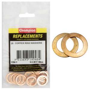 Champion M16 x 22 x 1.5mm Copper Ring Washer -25pk