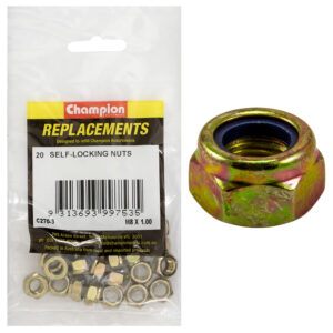 Champion M8 x 1.00 Self Locking Nut (Fine) -20pk