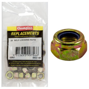 Champion M10 x 1.50 Self Locking Nut (Iso) -25pk