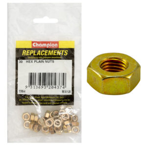 Champion M6 x 1.00 Plain Hex Nut -30pk